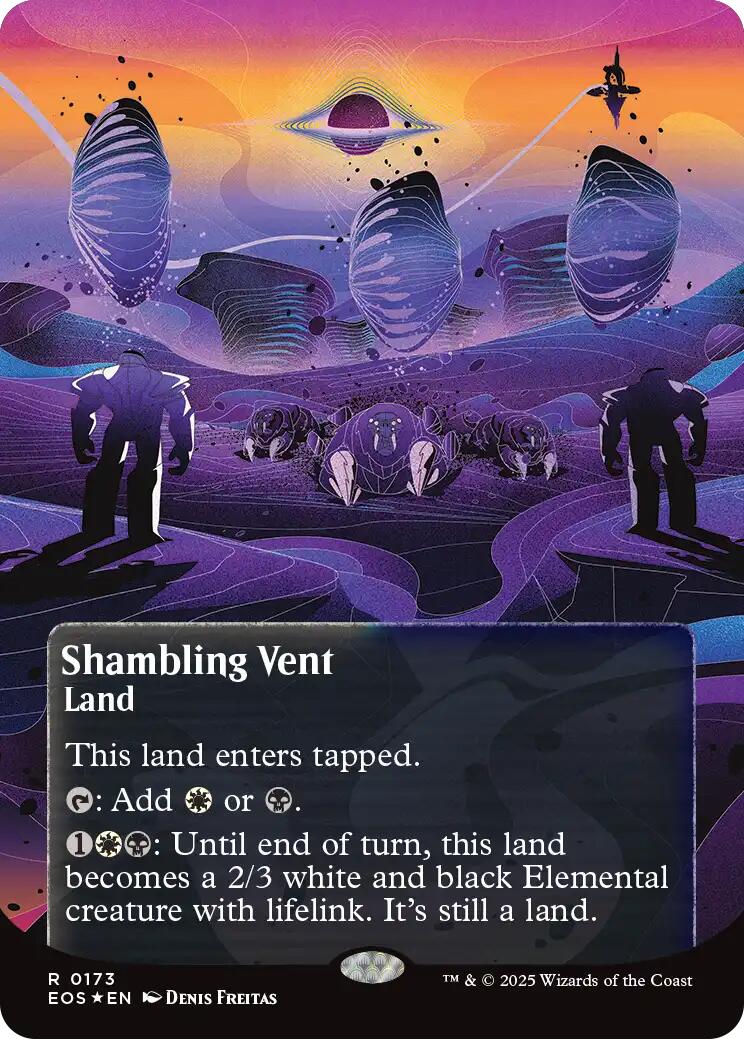 Shambling Vent (0173) (Borderless) (Galaxy Foil) [Edge of Eternities: Stellar Sights] | Lots Moore NSW