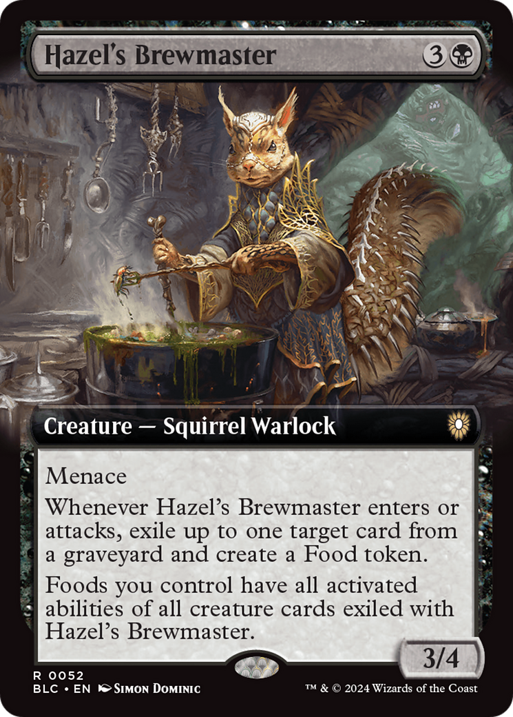 Hazel's Brewmaster (Extended Art) [Bloomburrow Commander] | Lots Moore NSW