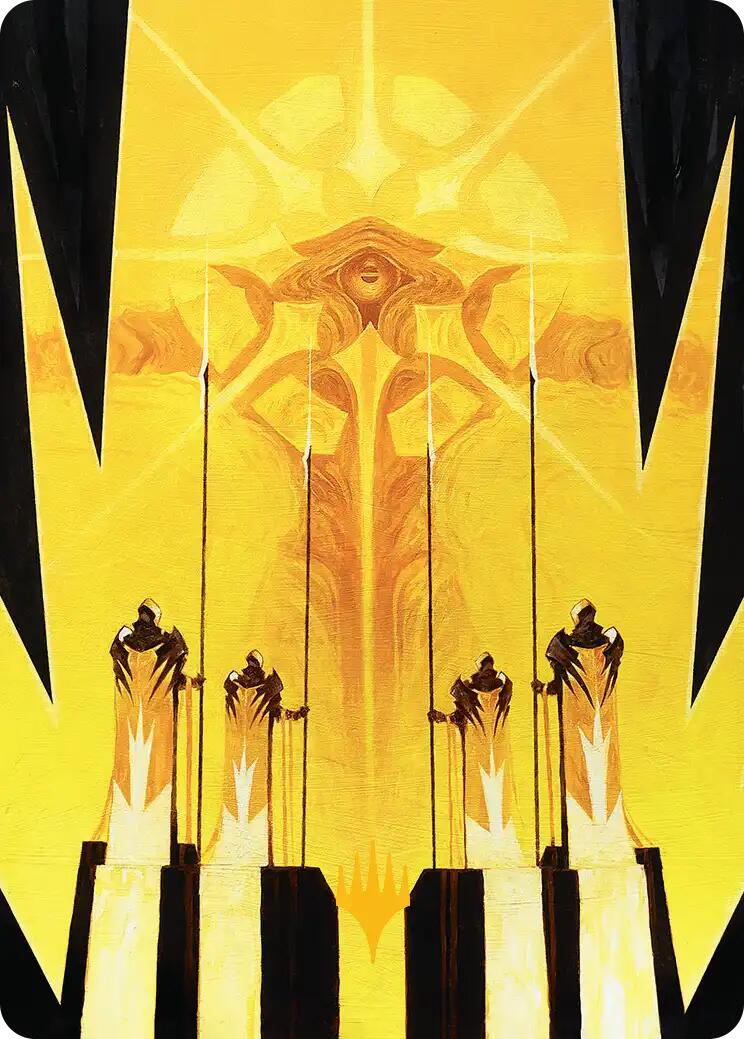 Hardlight Containment Art Card (Gold-Stamped Planeswalker Symbol) [Edge of Eternities Art Series] | Lots Moore NSW