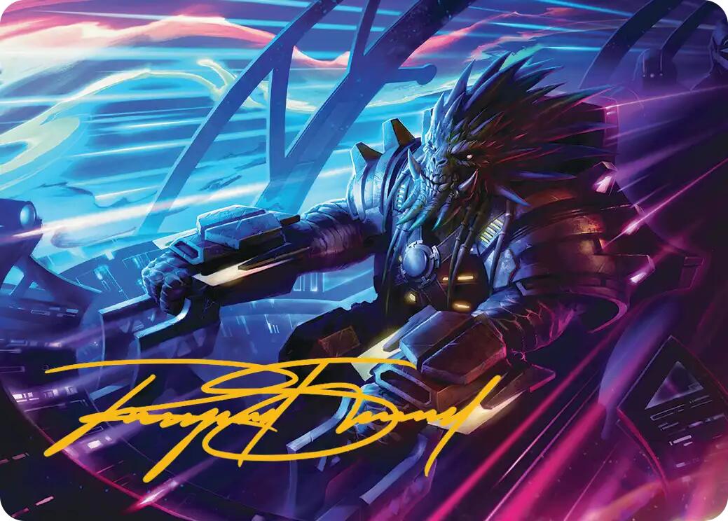 Tannuk, Steadfast Second Art Card (Gold-Stamped Signature) [Edge of Eternities Art Series] | Lots Moore NSW