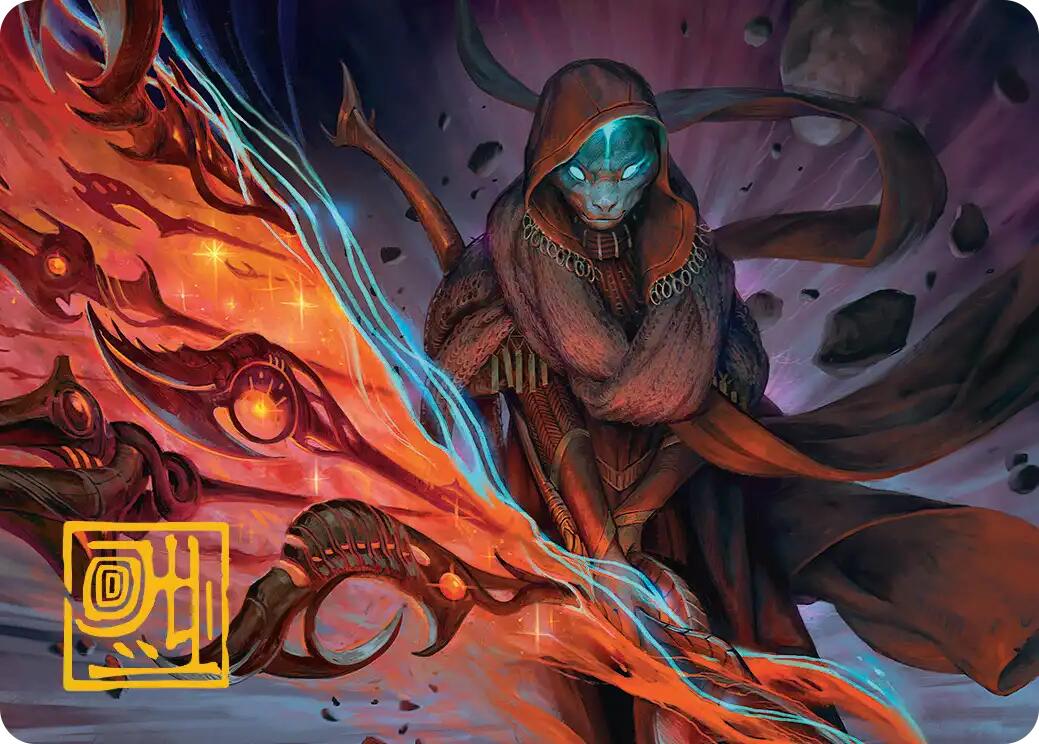Weftstalker Ardent Art Card (Gold-Stamped Signature) [Edge of Eternities Art Series] | Lots Moore NSW
