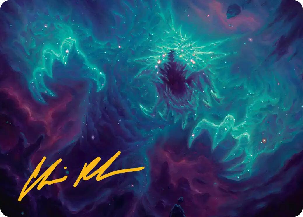 Cosmogoyf Art Card (Gold-Stamped Signature) [Edge of Eternities Art Series] | Lots Moore NSW
