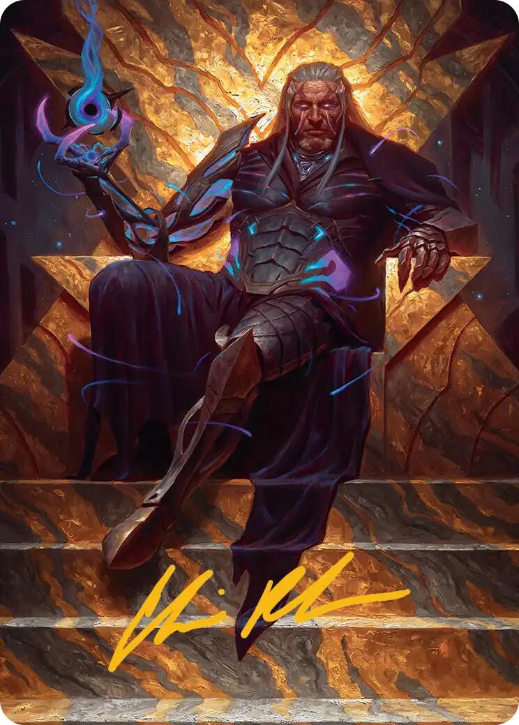 Tezzeret, Cruel Captain Art Card (1/54) (Gold-Stamped Signature) [Edge of Eternities Art Series] | Lots Moore NSW