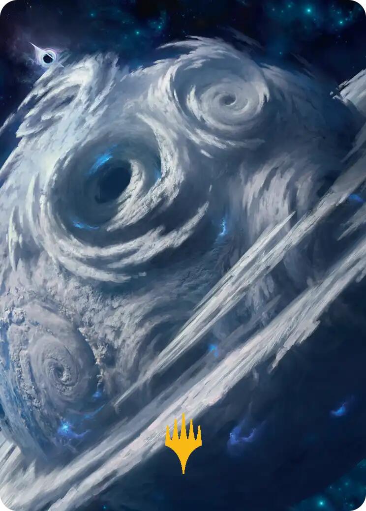 Uthros, Titanic Godcore Art Card (Gold-Stamped Planeswalker Symbol) [Edge of Eternities Art Series] | Lots Moore NSW