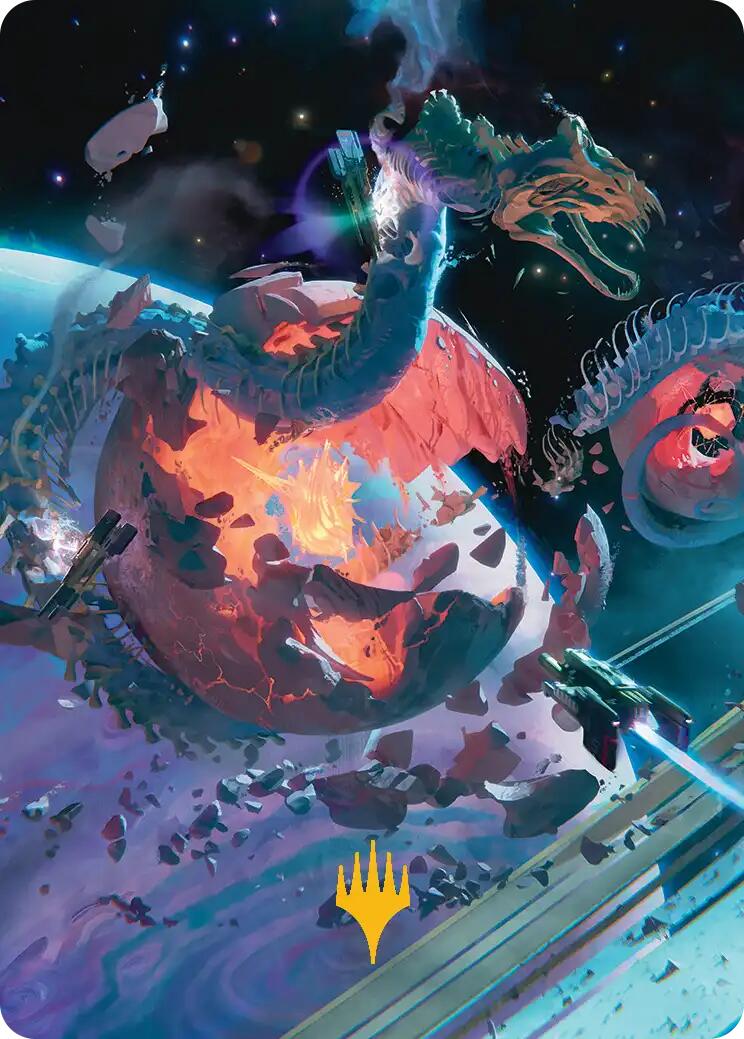 Scavenger Grounds Art Card (47/54) (Gold-Stamped Planeswalker Symbol) [Edge of Eternities Art Series] | Lots Moore NSW