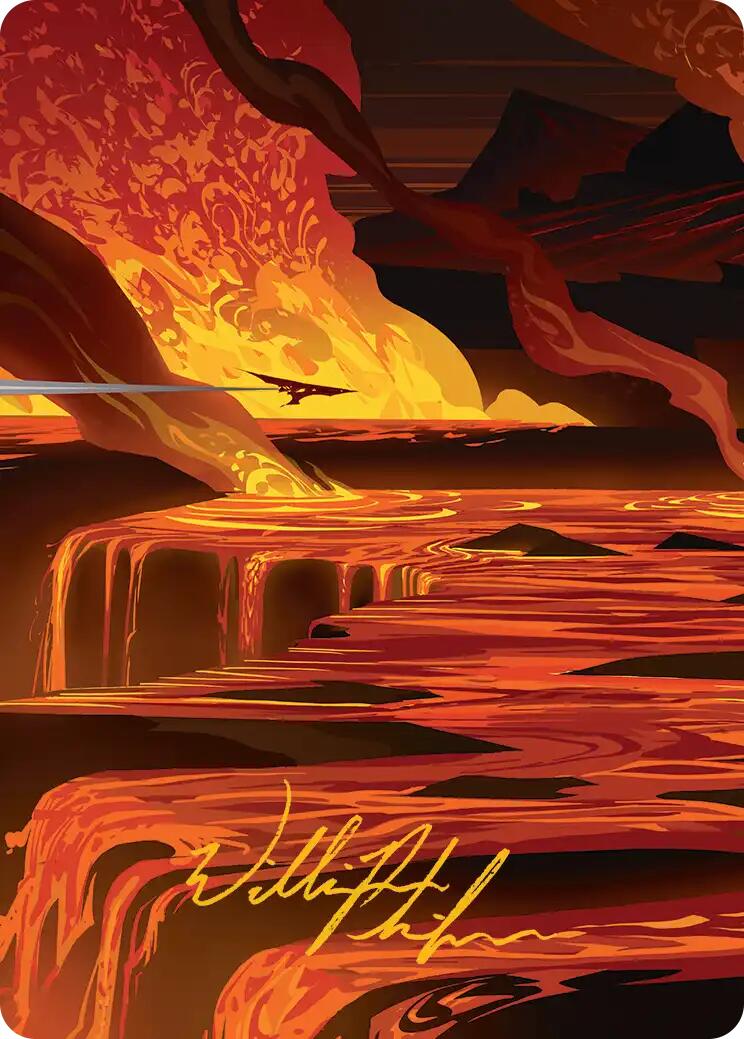 Blast Zone Art Card (Gold-Stamped Signature) [Edge of Eternities Art Series] | Lots Moore NSW