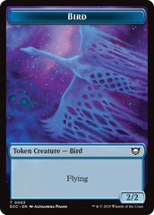 Bird // Golem (0012) Double-Sided Token [Edge of Eternities Commander Tokens] | Lots Moore NSW
