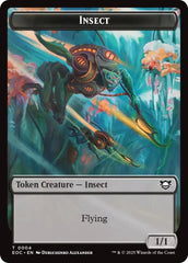Insect // Elemental (0008) Double-Sided Token [Edge of Eternities Commander Tokens] | Lots Moore NSW