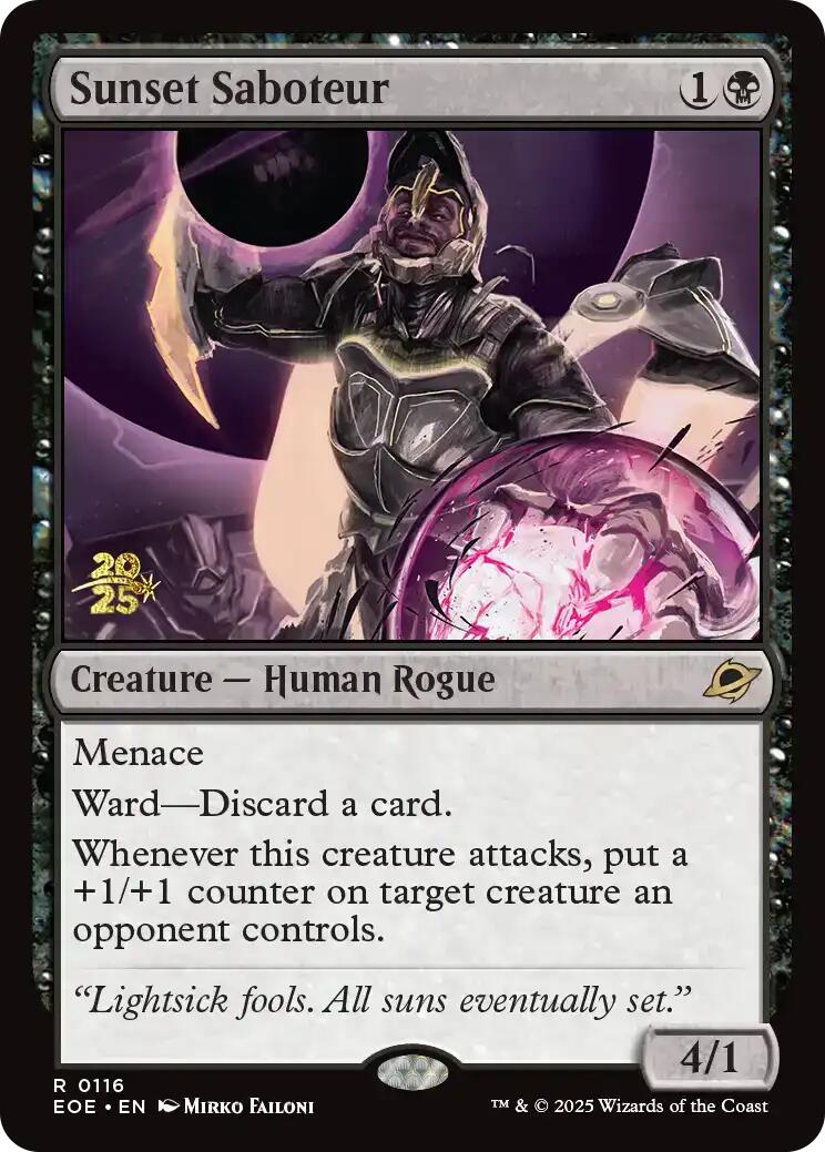 Sunset Saboteur [Edge of Eternities Prerelease Promos] | Lots Moore NSW