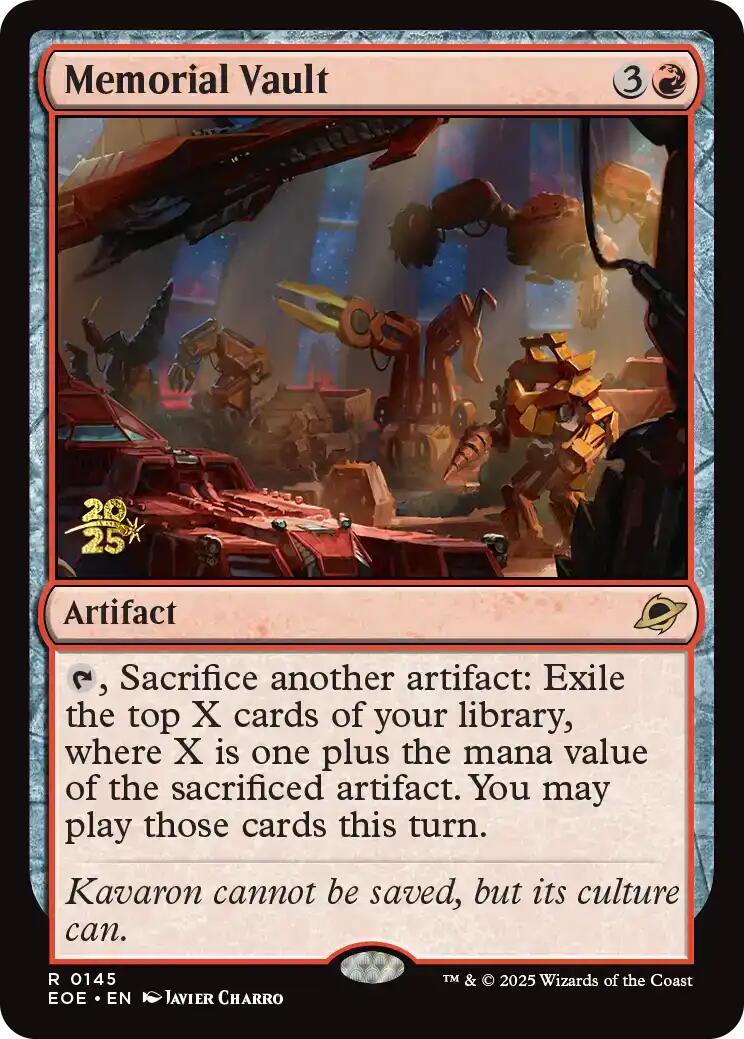 Memorial Vault [Edge of Eternities Prerelease Promos] | Lots Moore NSW