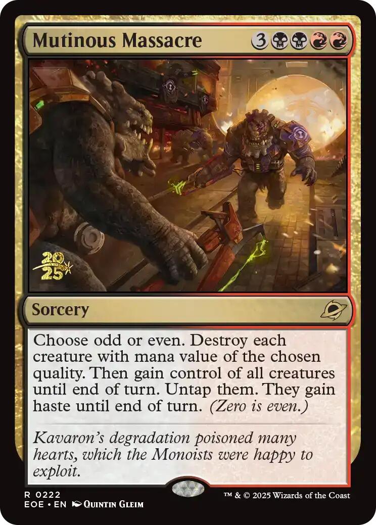 Mutinous Massacre [Edge of Eternities Prerelease Promos] | Lots Moore NSW