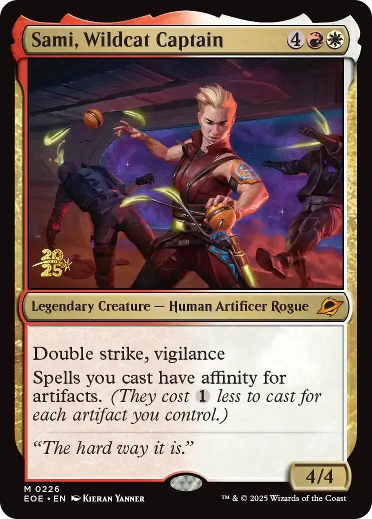 Sami, Wildcat Captain [Edge of Eternities Prerelease Promos] | Lots Moore NSW