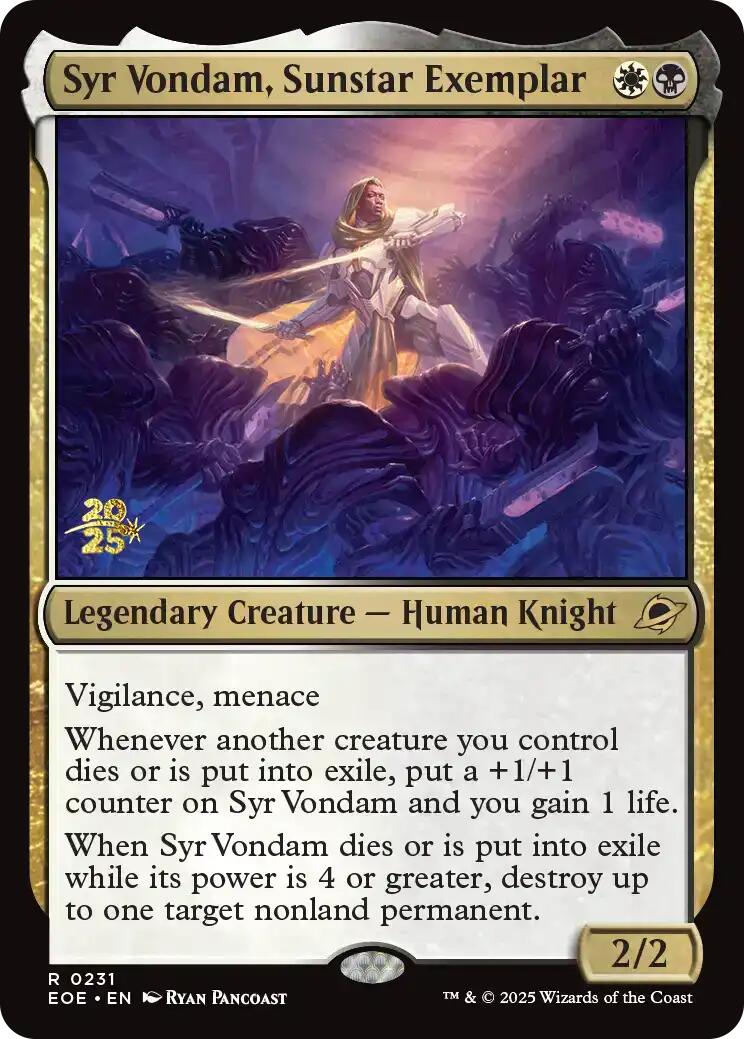 Syr Vondam, Sunstar Exemplar [Edge of Eternities Prerelease Promos] | Lots Moore NSW