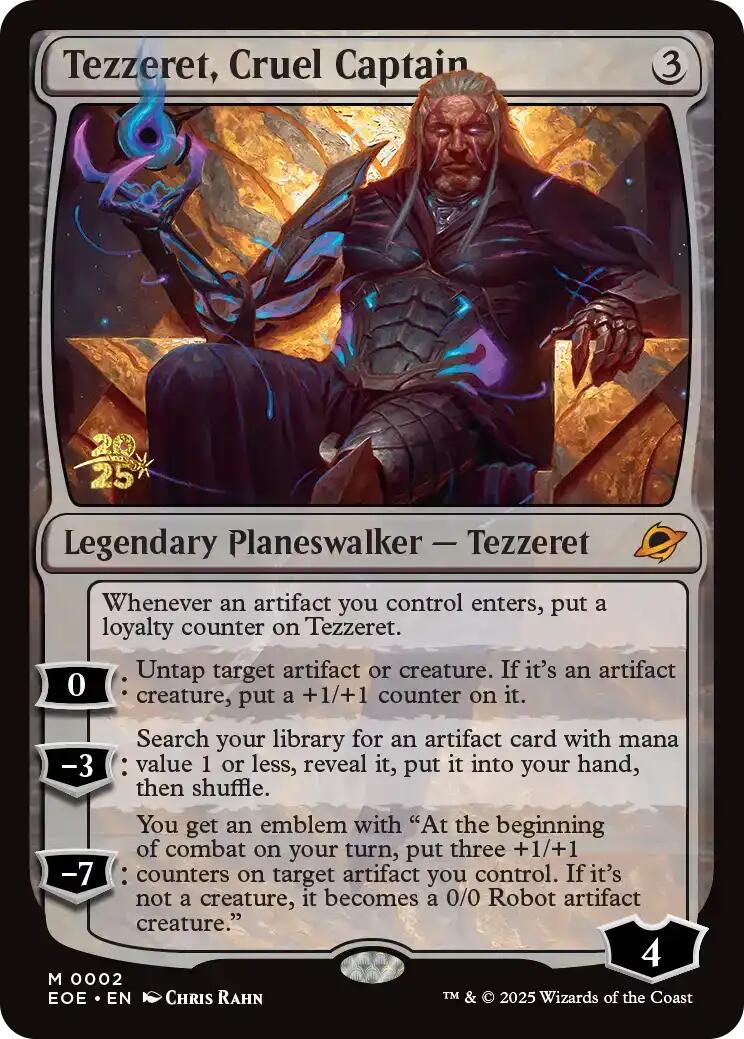 Tezzeret, Cruel Captain [Edge of Eternities Prerelease Promos] | Lots Moore NSW