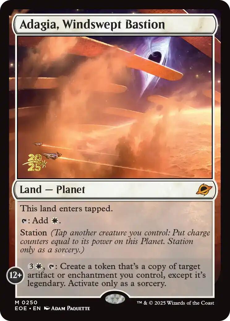 Adagia, Windswept Bastion [Edge of Eternities Prerelease Promos] | Lots Moore NSW