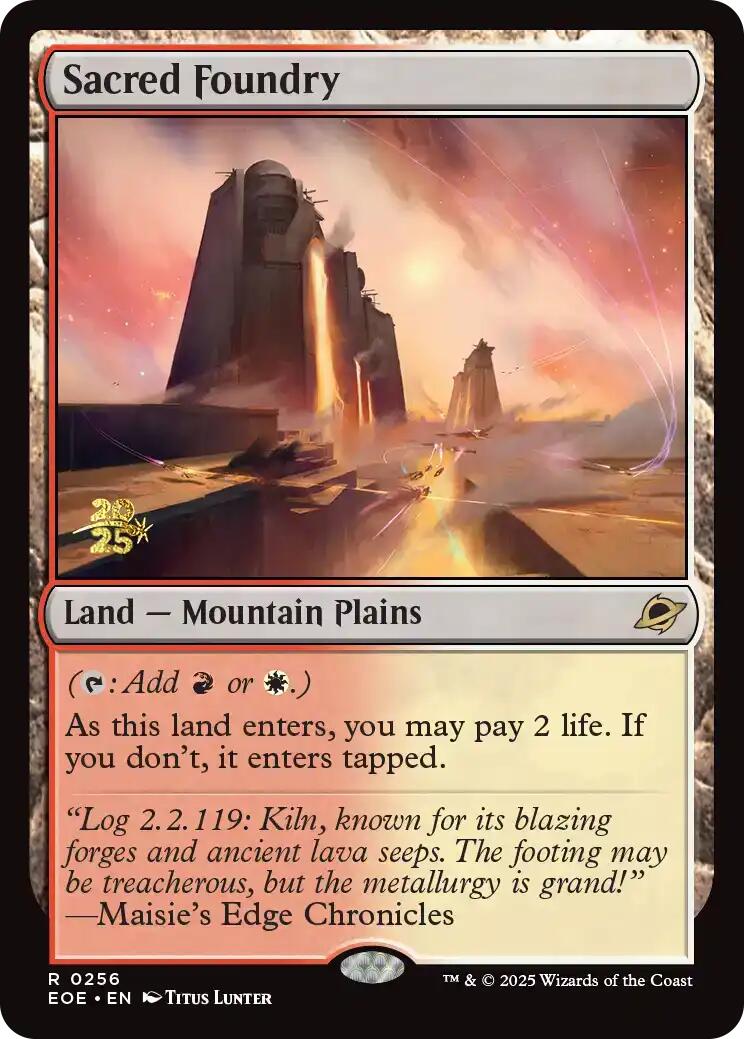 Sacred Foundry [Edge of Eternities Prerelease Promos] | Lots Moore NSW