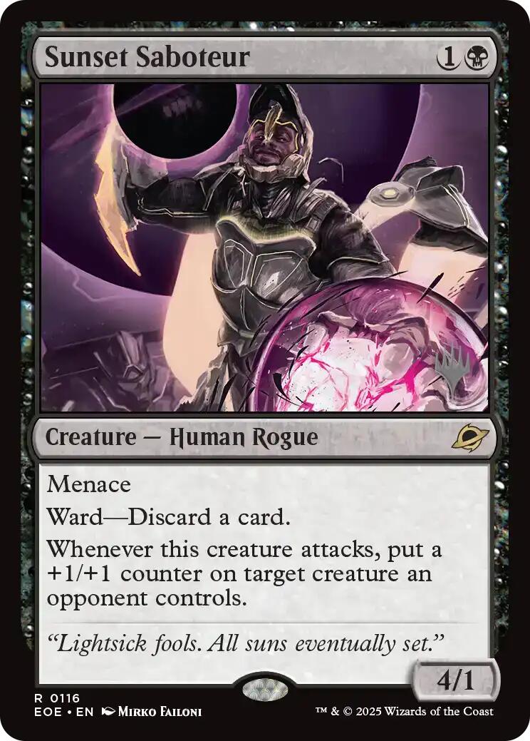 Sunset Saboteur [Edge of Eternities Promo Pack] | Lots Moore NSW