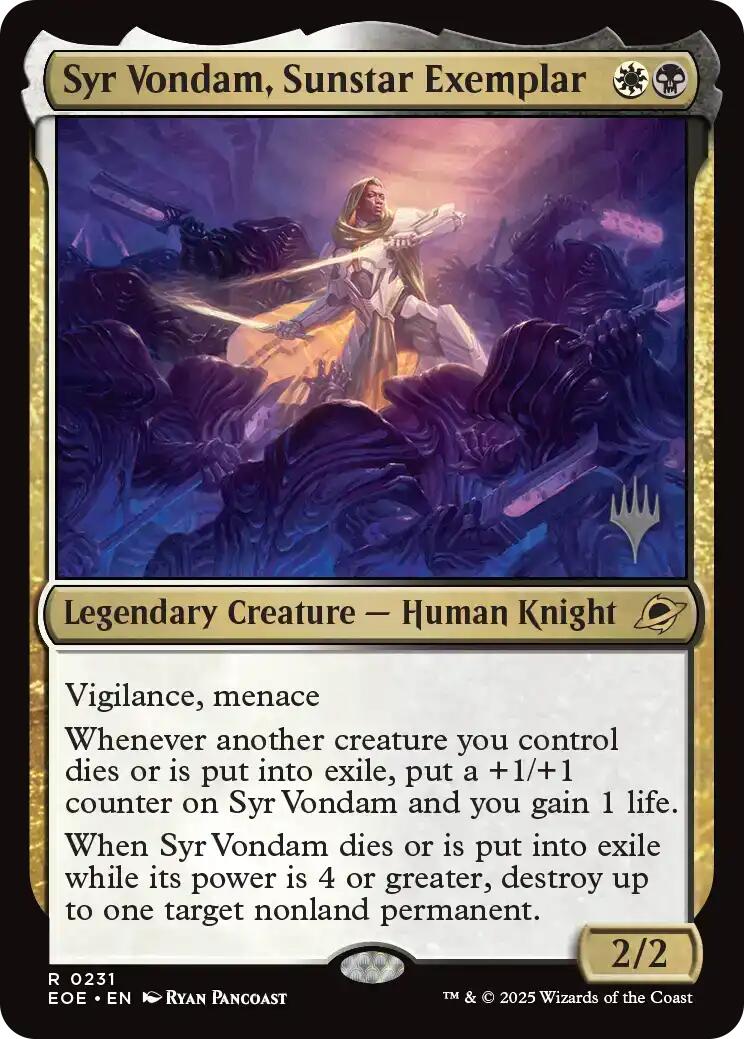 Syr Vondam, Sunstar Exemplar [Edge of Eternities Promo Pack] | Lots Moore NSW