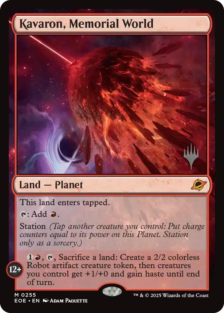 Kavaron, Memorial World [Edge of Eternities Promo Pack] | Lots Moore NSW