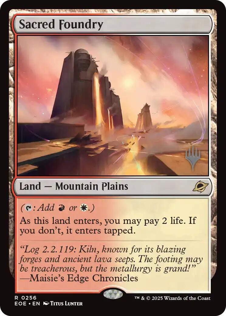 Sacred Foundry [Edge of Eternities Promo Pack] | Lots Moore NSW