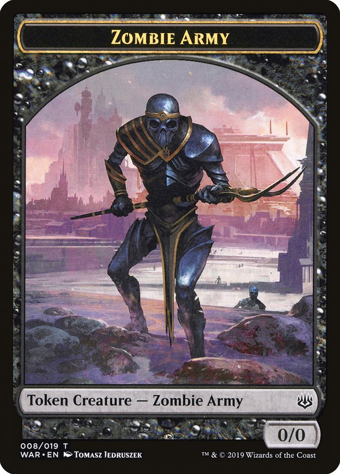 Zombie Army Token (008/019) [War of the Spark Tokens] | Lots Moore NSW