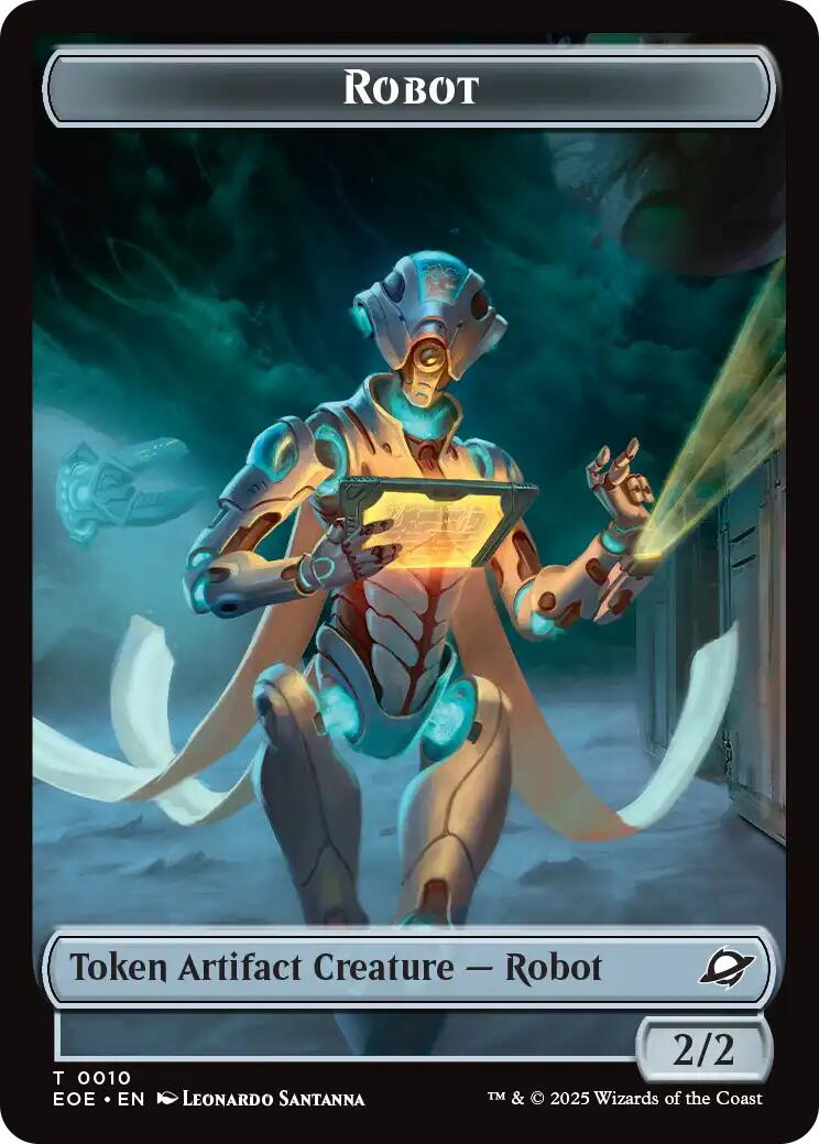 Robot // Lander (0008) Double-Sided Token [Edge of Eternities Tokens] | Lots Moore NSW