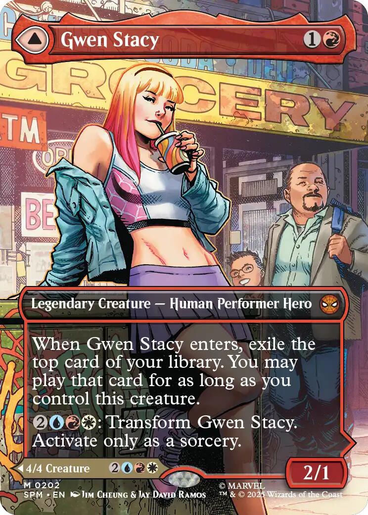 Gwen Stacy (0202) (Borderless) [Marvel's Spider-Man] | Lots Moore NSW