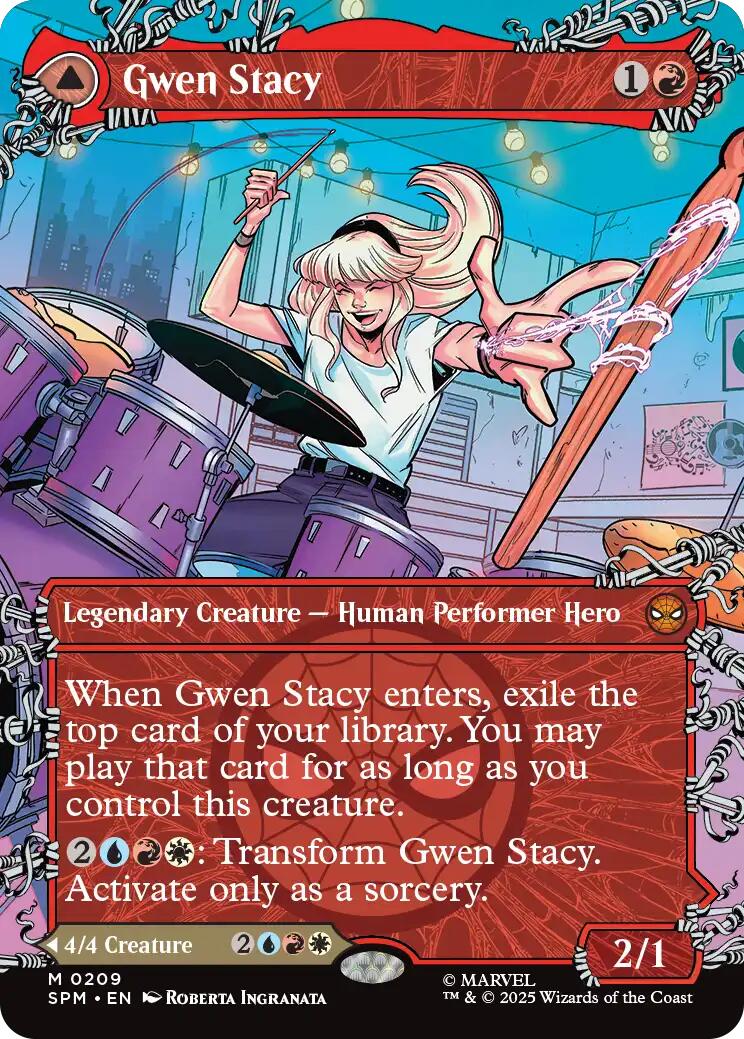 Gwen Stacy (0209) (Borderless) [Marvel's Spider-Man] | Lots Moore NSW