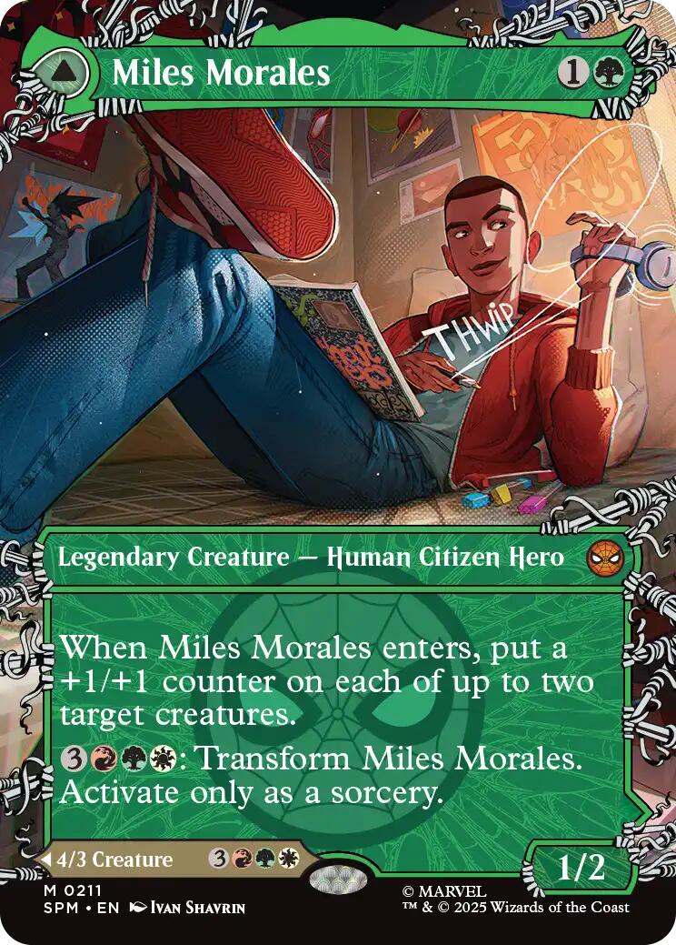 Miles Morales (0211) (Borderless) [Marvel's Spider-Man] | Lots Moore NSW