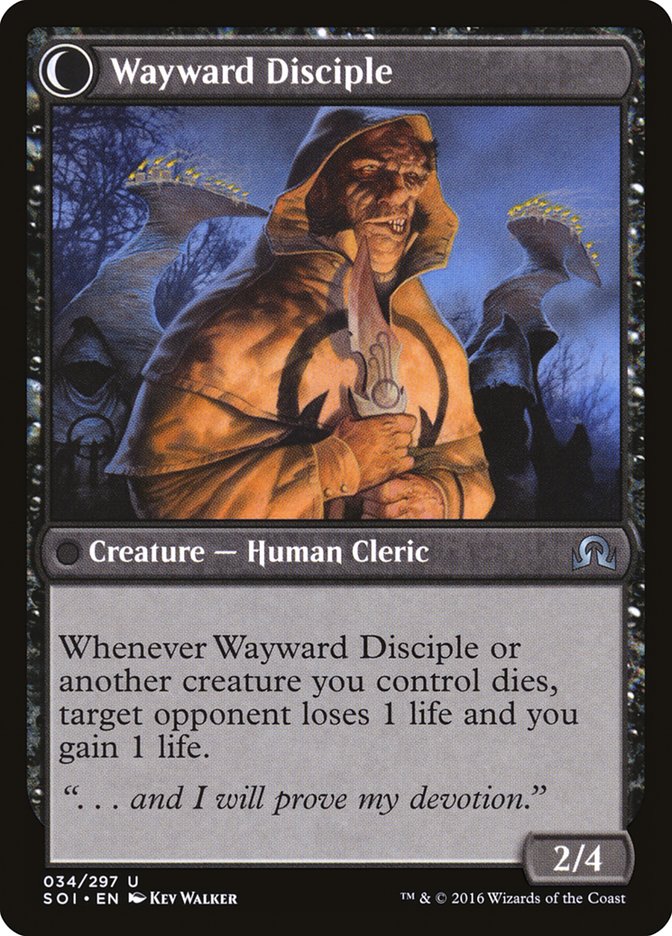 Pious Evangel // Wayward Disciple [Shadows over Innistrad] | Lots Moore NSW