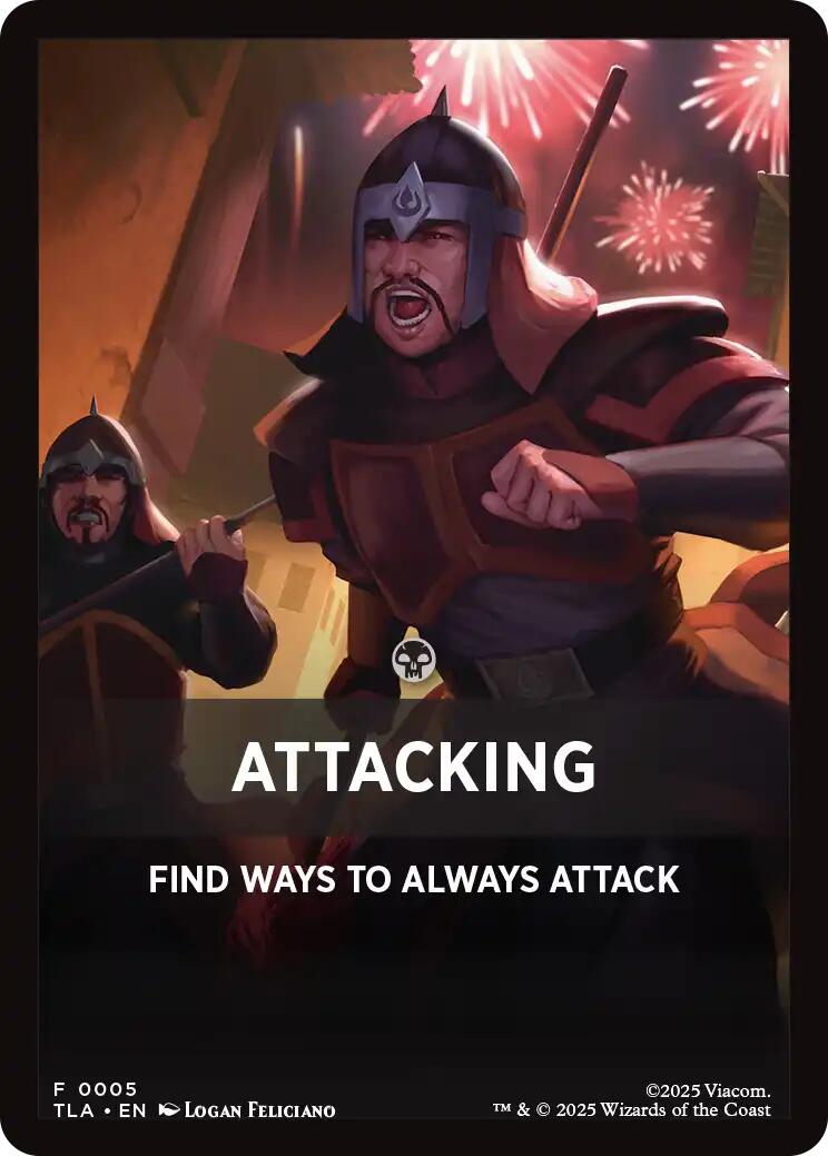 Attacking Theme Card [Avatar: The Last Airbender Tokens] | Lots Moore NSW