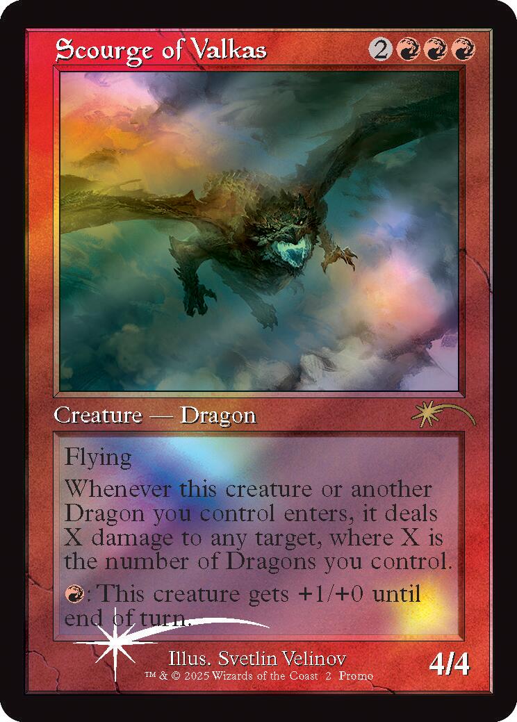 Scourge of Valkas (Retro Frame) [Secret Lair Drop Series] | Lots Moore NSW
