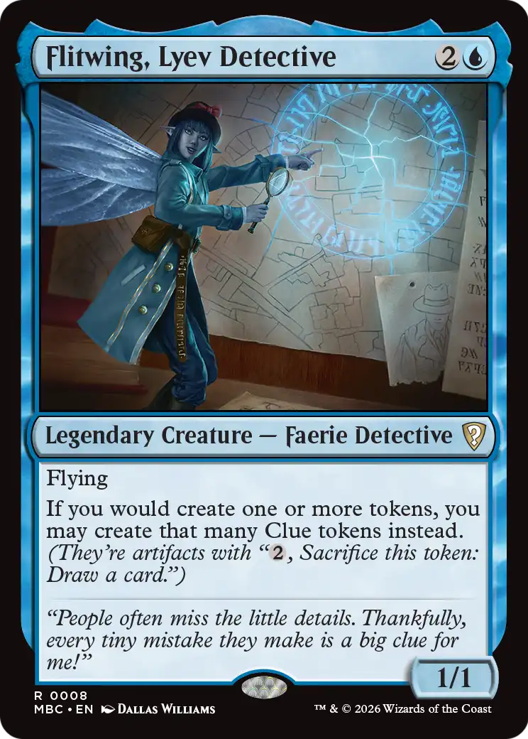 Flitwing, Lyev Detective [Mystery Booster: Commander Edition] | Lots Moore NSW