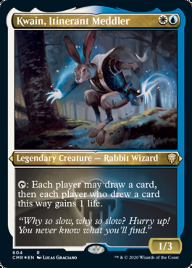 Kwain, Itinerant Meddler (Etched) [Commander Legends] | Lots Moore NSW