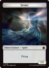Angel (0002) // Spirit Double-Sided Token [Foundations Commander Tokens] | Lots Moore NSW
