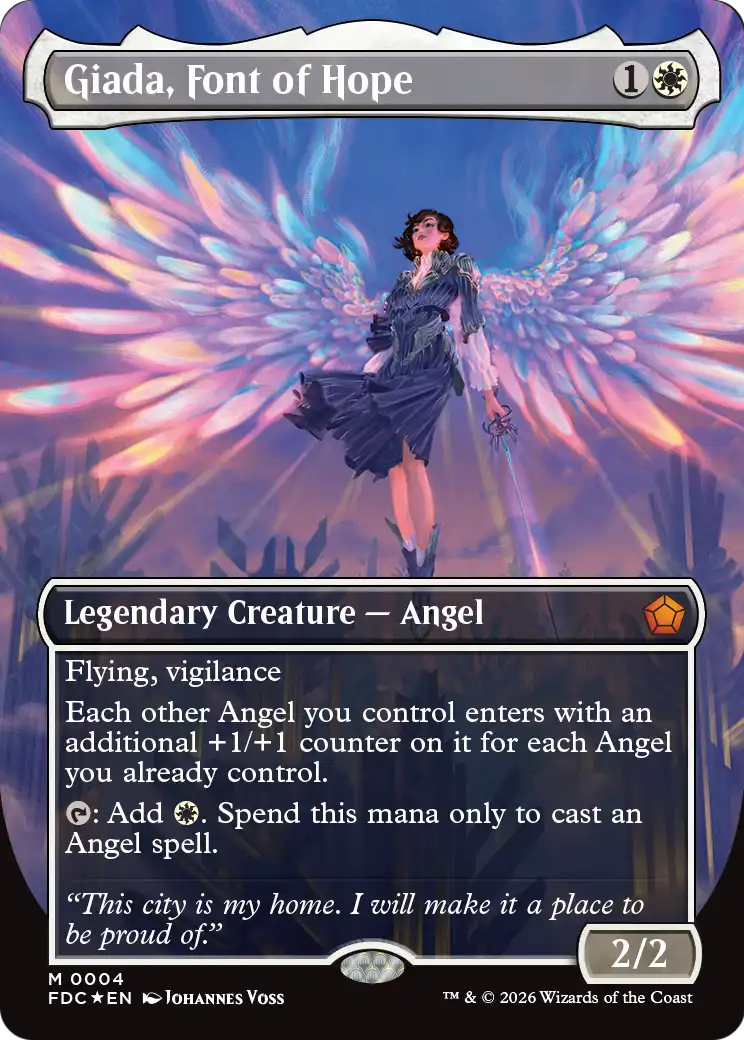 Giada, Font of Hope (Borderless) [Foundations Commander] | Lots Moore NSW