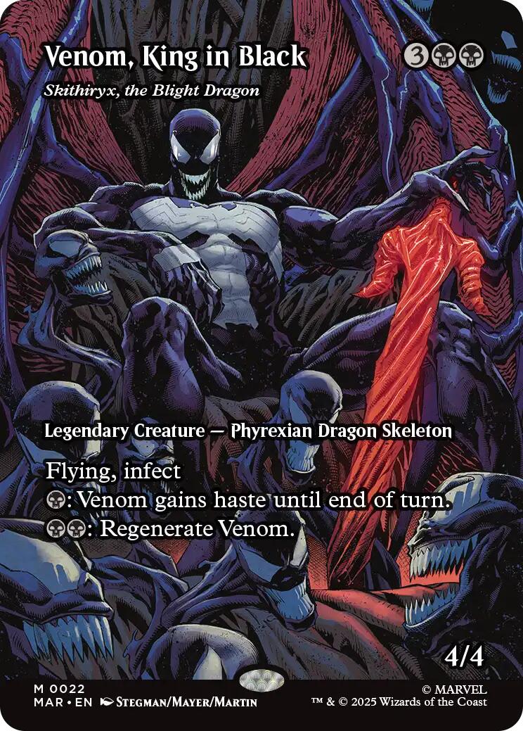 Venom, King in Black - Skithiryx, the Blight Dragon (Borderless) [Marvel's Spider-Man: Eternal-Legal] | Lots Moore NSW