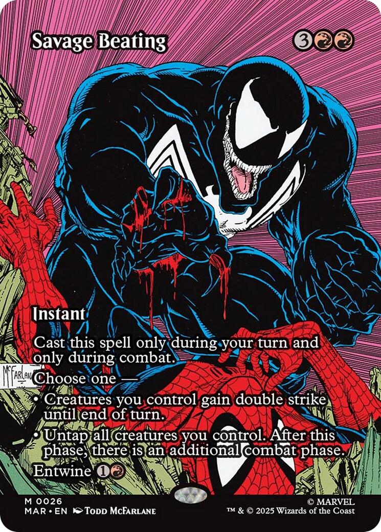 Savage Beating (Borderless) [Marvel Universe: Eternal-Legal] | Lots Moore NSW