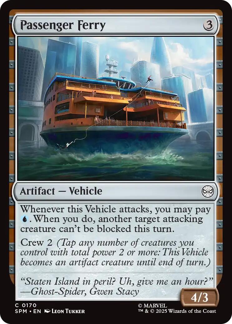 Passenger Ferry [Marvel's Spider-Man] | Lots Moore NSW