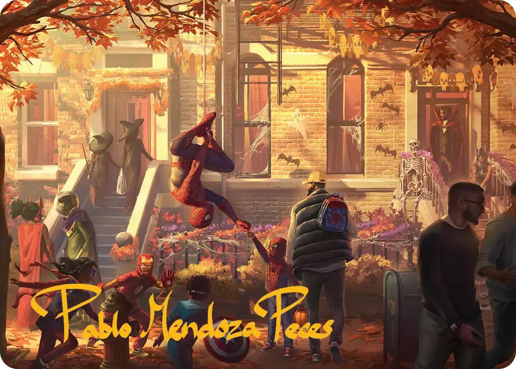 Friendly Neighborhood Art Card (Gold-Stamped Signature) [Marvel's Spider-Man Art Series] | Lots Moore NSW