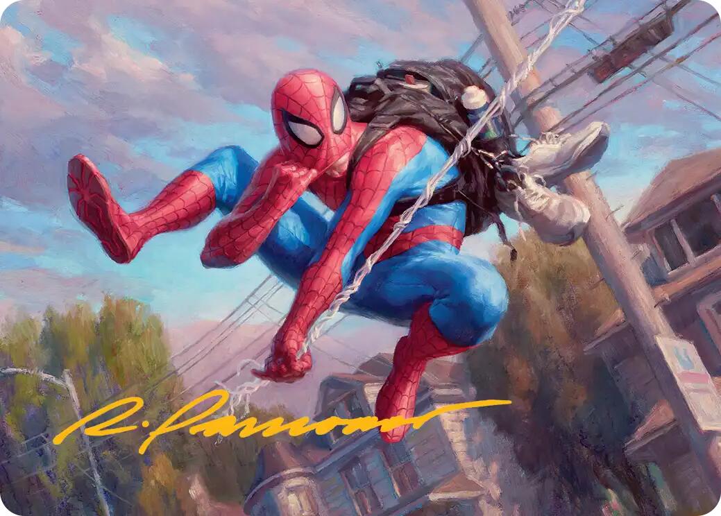 Spider-Man, Web-Slinger Art Card (Gold-Stamped Signature) [Marvel's Spider-Man Art Series] | Lots Moore NSW