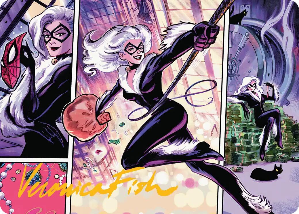 Black Cat, Cunning Thief Art Card (Gold-Stamped Signature) [Marvel's Spider-Man Art Series] | Lots Moore NSW
