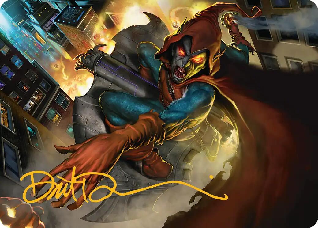 Hobgoblin, Mantled Marauder Art Card (Gold-Stamped Signature) [Marvel's Spider-Man Art Series] | Lots Moore NSW