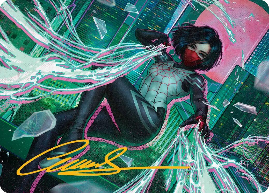 Silk, Web Weaver Art Card (29/54) (Gold-Stamped Signature) [Marvel's Spider-Man Art Series] | Lots Moore NSW
