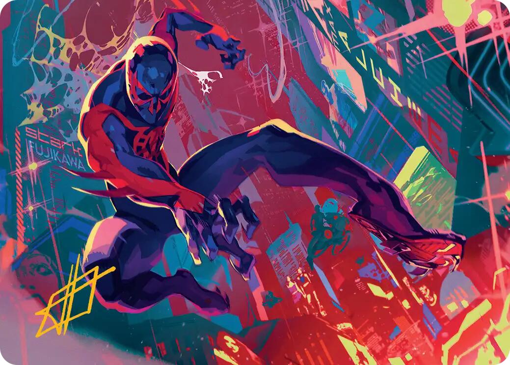 Spider-Man 2099 Art Card (Gold-Stamped Signature) [Marvel's Spider-Man Art Series] | Lots Moore NSW
