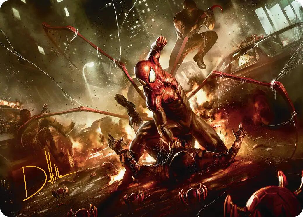 Superior Spider-Man Art Card (Gold-Stamped Signature) [Marvel's Spider-Man Art Series] | Lots Moore NSW