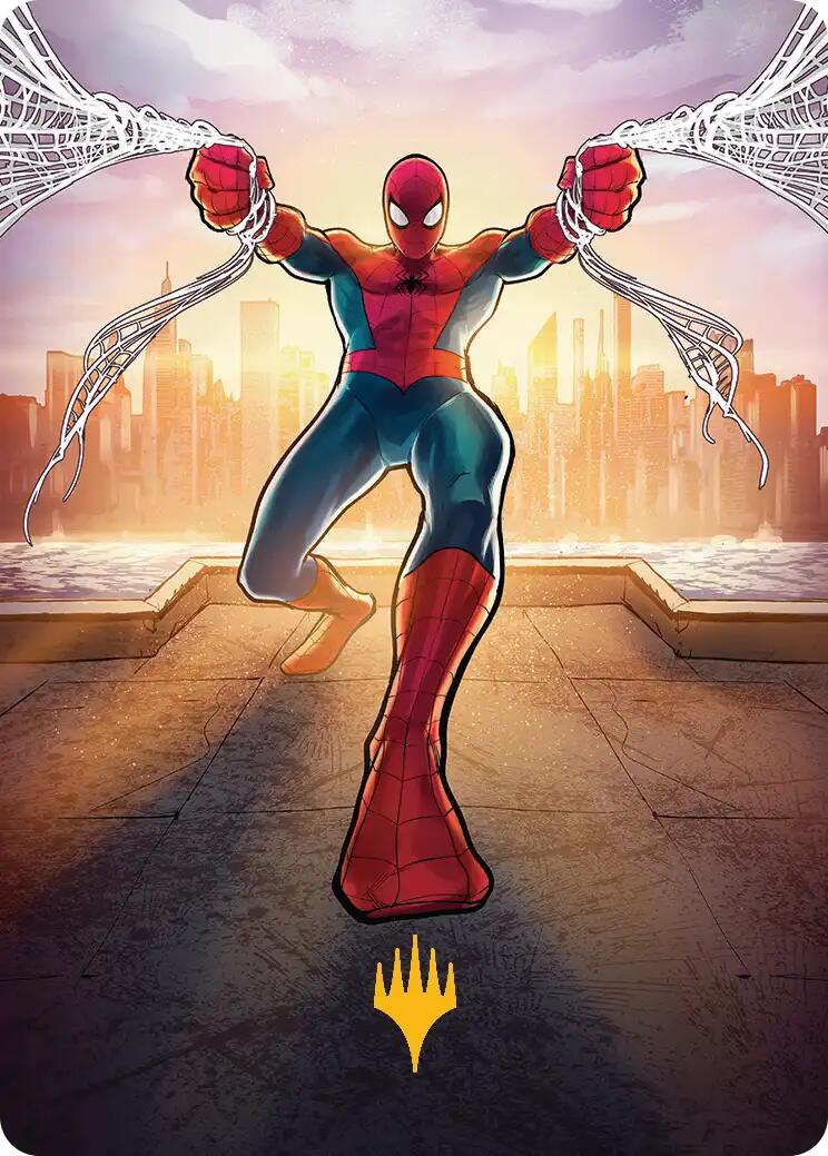 Amazing Spider-Man Art Card (36/54) (Gold-Stamped Planeswalker Symbol) [Marvel's Spider-Man Art Series] | Lots Moore NSW