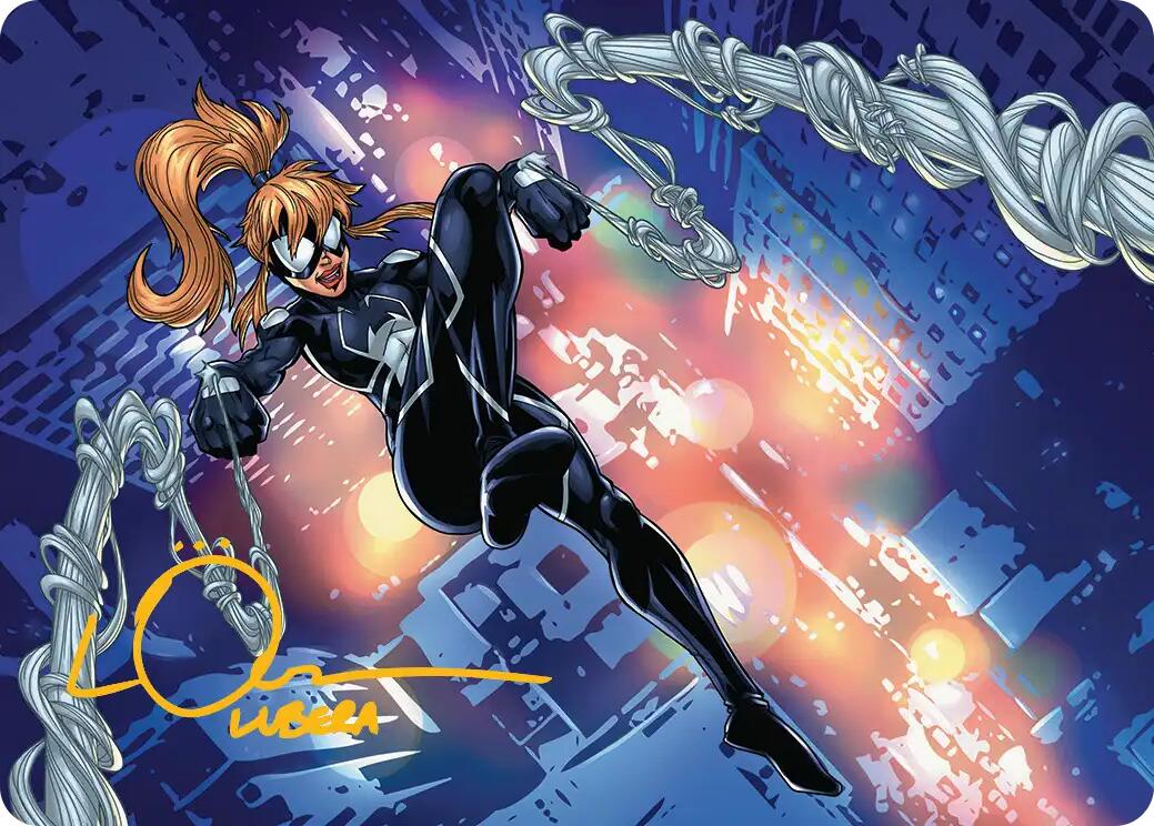 Arana, Heart of the Spider Art Card (Gold-Stamped Signature) [Marvel's Spider-Man Art Series] | Lots Moore NSW