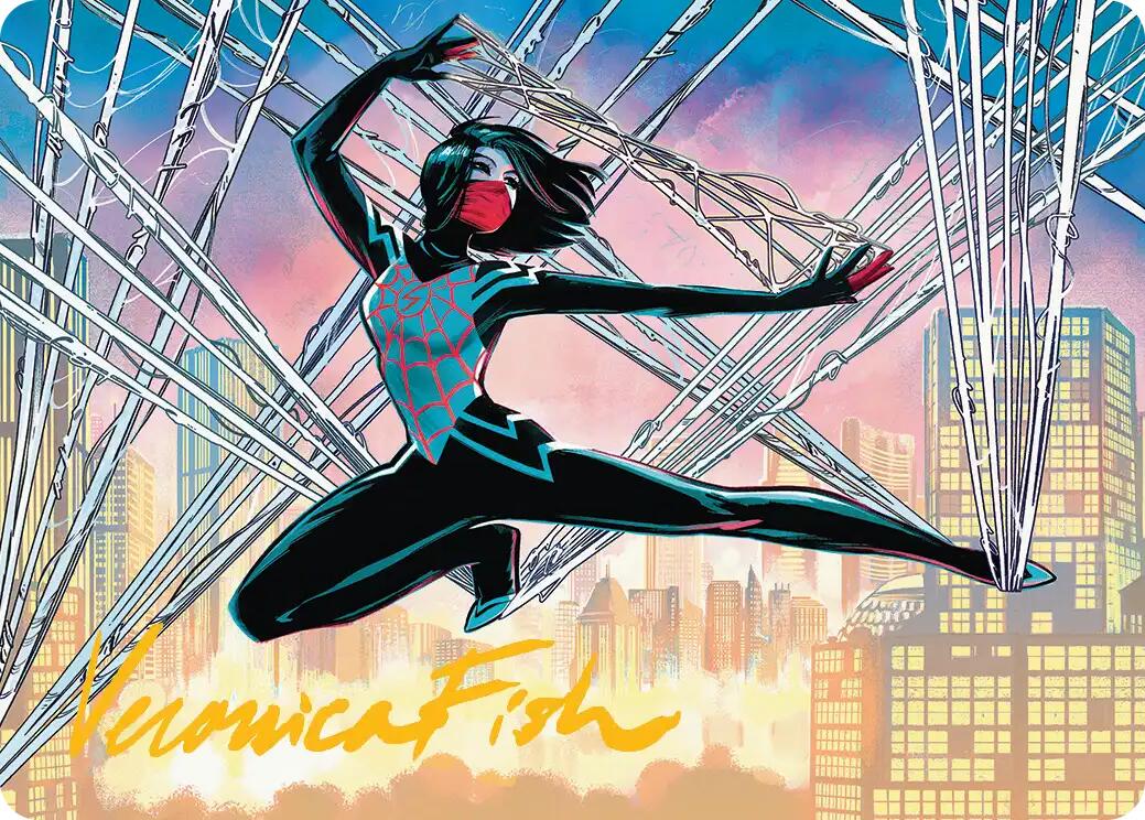 Silk, Web Weaver Art Card (39/54) (Gold-Stamped Signature) [Marvel's Spider-Man Art Series] | Lots Moore NSW