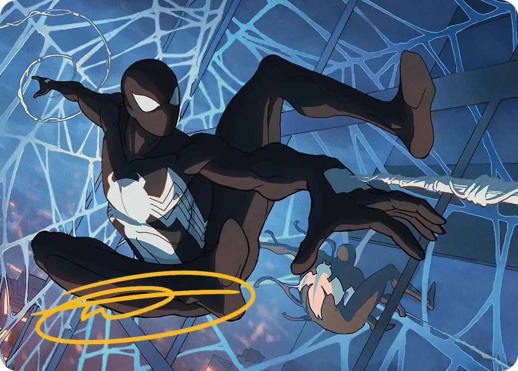Symbiote Spider-Man Art Card (Gold-Stamped Signature) [Marvel's Spider-Man Art Series] | Lots Moore NSW